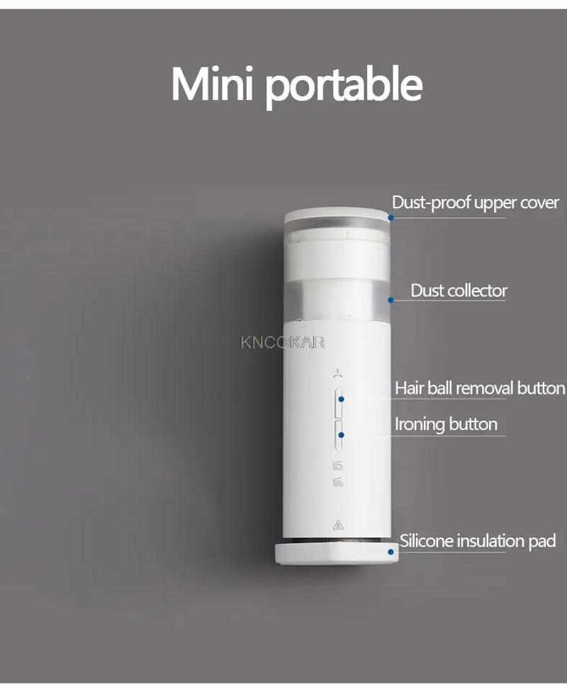 Description Picture 4 of itemHandheld Wireless Steam Iron Machine Lint Remover Portable Garment Steamer USB Rechargeable Hanging Ironing For Travel Home 130W