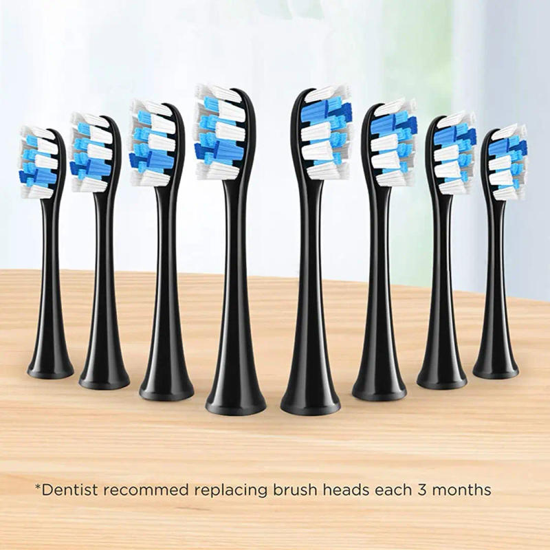 Description Picture 5 of itemFairywill P11 Electric Toothbrush Replacement Brush Heads Black White for P11 T9
