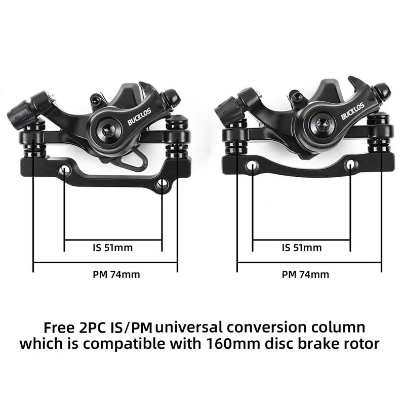 Description Picture 4 of itemBicycle Brake Set Mechanical Brakes Mountain Bike Front Rear kit With 160mm Disc Rotors Built-in Brake Pad Cycling Double Brake