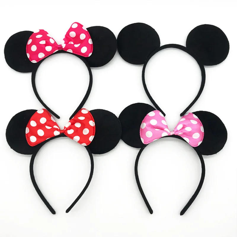 Description Picture 4 of item1Pcs Lovely Girls Hair Accessories Bows Headbands Minnie Ears Festival Birthday Party Christmas Gift