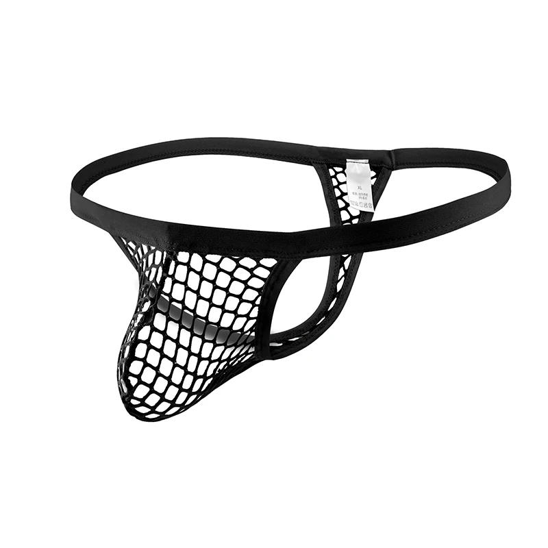 Description Picture 2 of itemCLEVER-MENMODE Sexy Underwear Hot Transparent Men Mesh Thongs Panties G String T-back Jockstrap Erotic Costume Man Cock Pouch