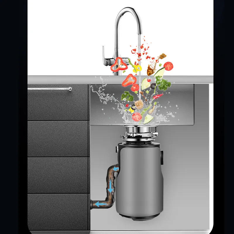 Description Picture 6 of itemNew Food Waste Disposer German 1200W Motor Technology Septic Assist 1 HP Household Garbage Disposer Black Kitchen Home