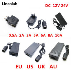 AC 100V-240V 100V 220V to DC 12V Car Cigarette Lighter AC/ DC Power Converter Adapter Inverter Power Supply Transformer 12 Volt