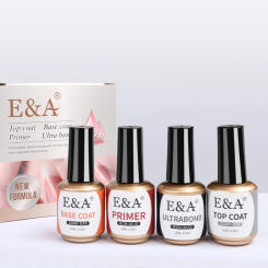 Nail Gel Top Coat Base Coat Primer Ultra bond 4pcs Set Dehydrator UV Led Diamond Long Lasting Bond Aid Gel Nail Polish Varnishes