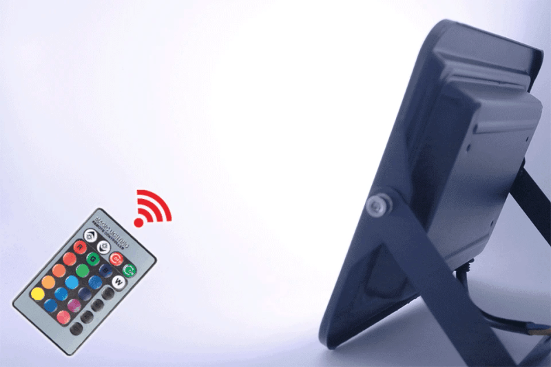 Description Picture 2 of item30W 50W 100W RGB Flood Light Lamp Outdoor AC220V Garden Lighting Floodlight Waterproof Reflector Led Rgb Spotlight with Remote