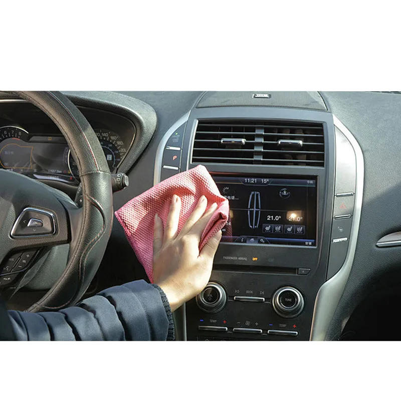 Description Picture 3 of item30*40cm/11.8*15.7inch Microfiber Cleaning Towel Absorbable Glass Kitchen Cleaning Cloth Wipes Table Window Car Dish Towel Rag