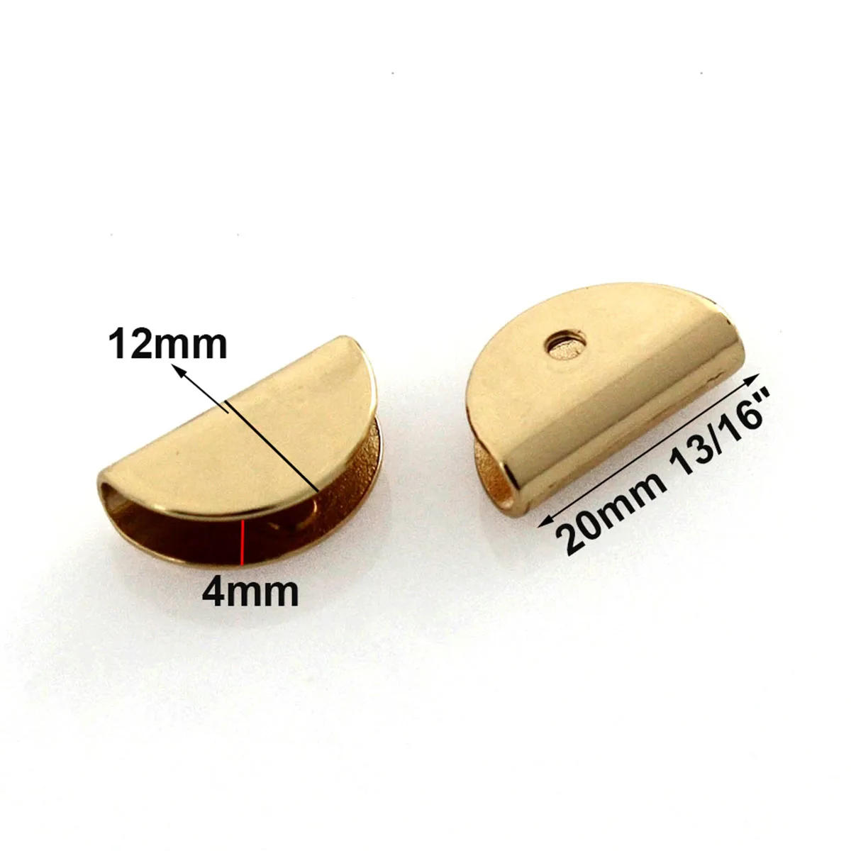 Description Picture 2 of item2pcs Metal Edging Buckle Fashion Bag Corner Screws Clip Edges Protector Clasp for DIY Leather Crafts Hardware Accessories