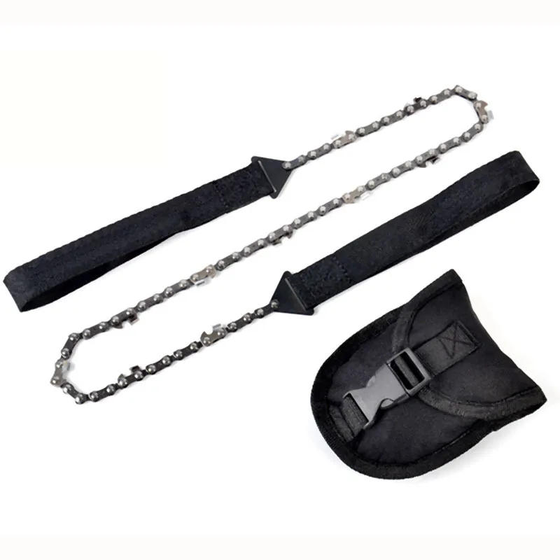 Description Picture 3 of item11/33 Teeth Portable Survival Chain Saw Chainsaws Emergency Camping Hiking Pocket Hand Saw Tool Pouch Outdoor Pocket Chain Saw