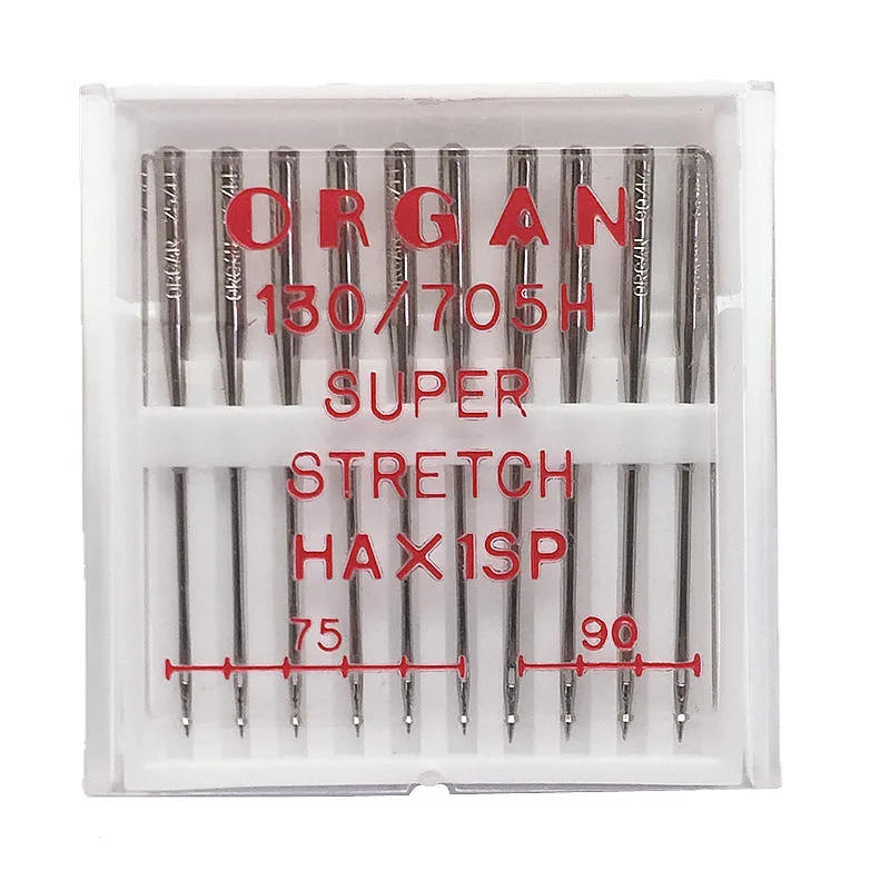 Description Picture 2 of item10pcs/pack Organ Needles Domestic Sewing Machine Needles Super Stretch For Knitted Fabrics And Elastic Fabric Size 75 90 Mix
