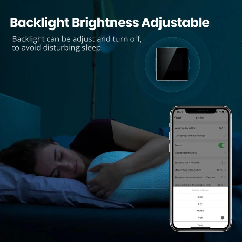 Description Picture 6 of itemAVATTO WiFi Smart Thermostat,Water/Electric floor Heating Water Gas Boiler Temperature Controller Works with Alexa Google Home