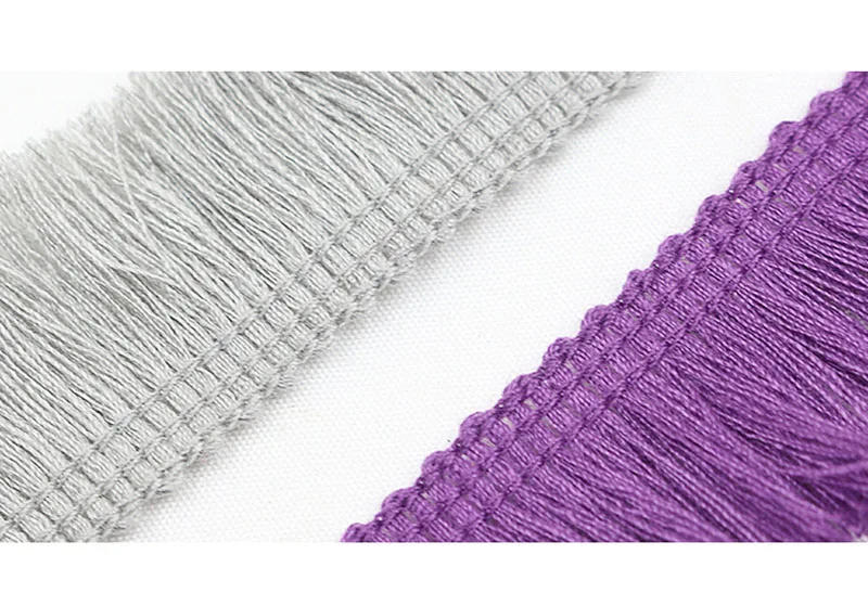 Description Picture 6 of item1m Thicken Tassel Trims 2.5cm Wide Polyester Curtain/Pillow Trim Earring/Bag Clothing Decorative  Lace Fringe Sewing