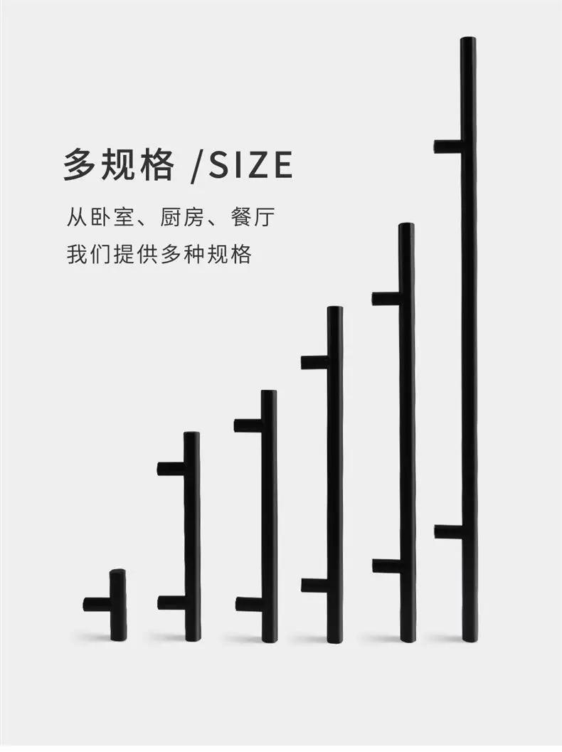 Description Picture 5 of itemMatt Black square Handle  Stainless Steel Cabinet handle Kitchen Door Knob Furniture Drawer Pull 2"~24"