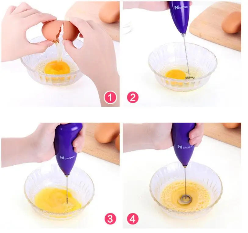 Description Picture 2 of itemMini Electric Milk Foamer Blender Wireless Coffee Whisk Mixer Handheld Egg Beater Cappuccino Frother Mixer Kitchen Whisk Tools