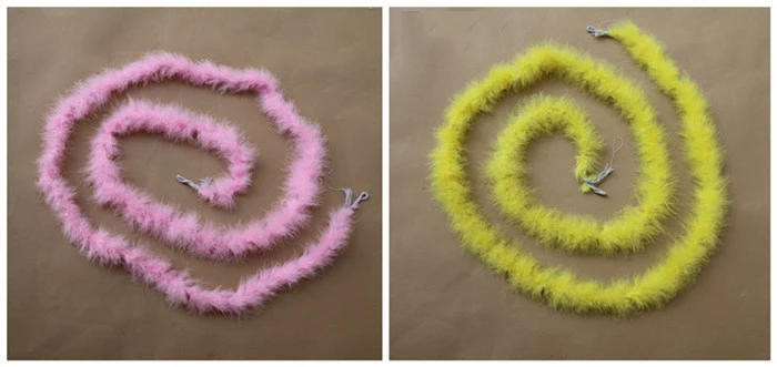 Description Picture 4 of itemTurkey Feather Boa Fluffy Plumas Rope Scarf Clothes Costumes Wedding Decoration Performance Dance Ostrich Plume Slim 2 Meters