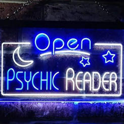 Neon Sign Open Fortune Teller Psychic Reader Neon Wall Sign Studio Hotel Advertise Lamp Recreational Handmade Real glass TUBE
