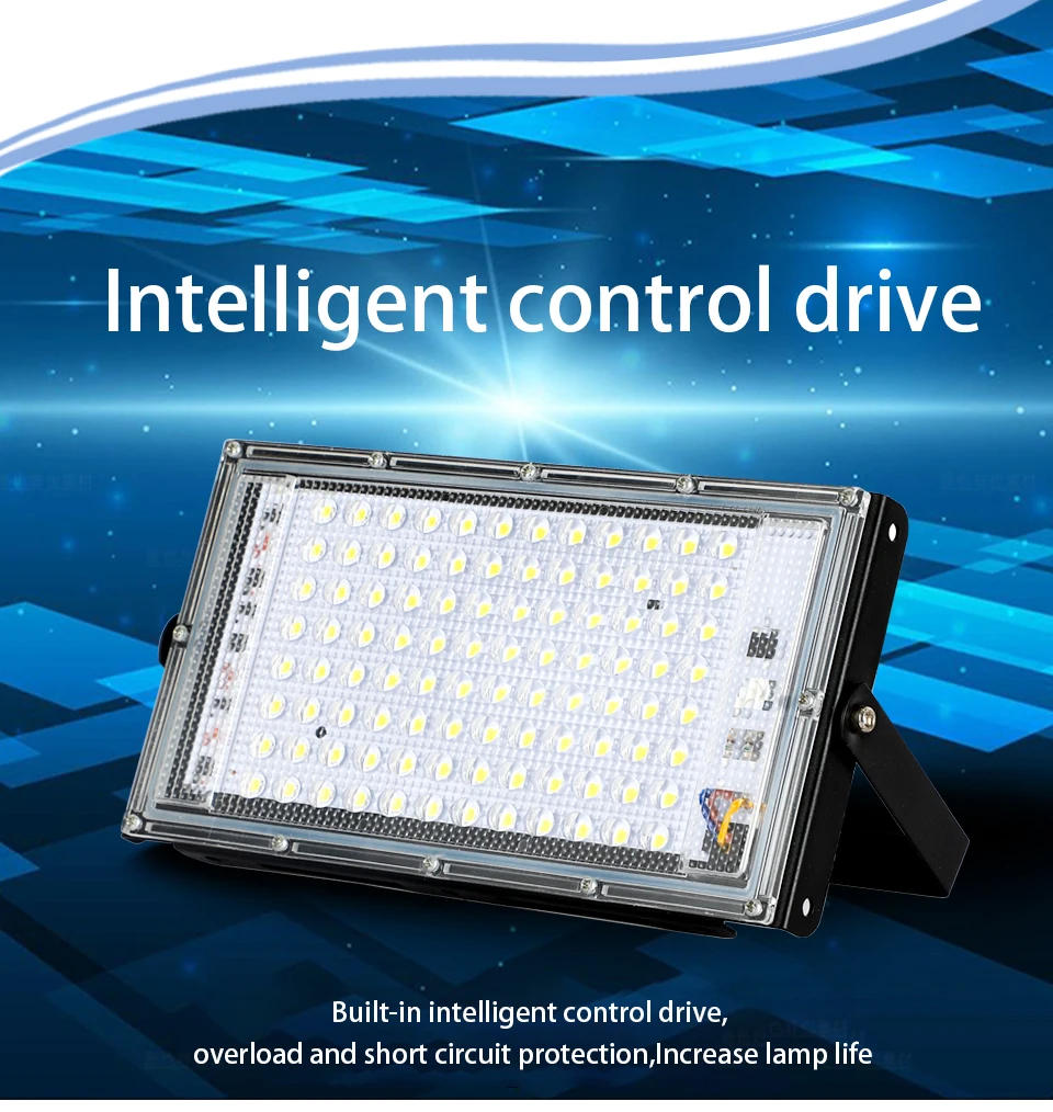 Description Picture 2 of itemLed Flood Light 100W AC 220V 230V 240V Outdoor Floodlight Spotlight IP65 Waterproof LED Street Lamp Landscape Lighting