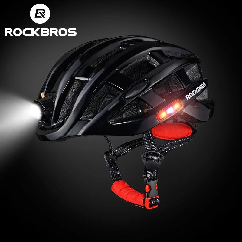 Description Picture 3 of itemROCKBROS Bicycle Helmet With LED Light USB Charging Cycling Helmets Mountain Road Bike Helmet Sport Safe Hat With Warning Light