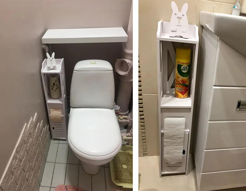 Description Picture 2 of itemBathroom Cabinet  Floor Standing Shelf Storage Cabinet Washbasin Shower Corner Shelf Sundries Home Furniture Storage Racks