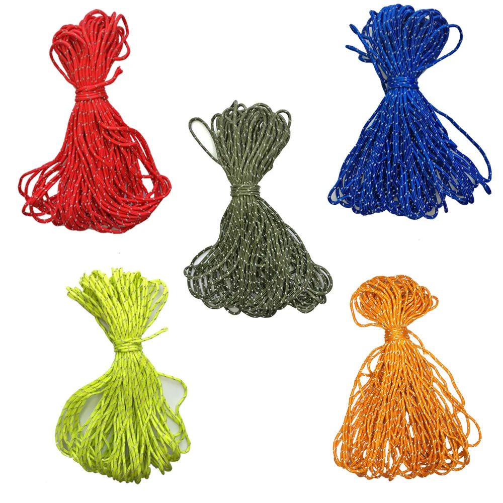 Description Picture 2 of item20m 3mm Reflective Paracord Tent Cord Rope Camping Awning Rope Runner Guy Line