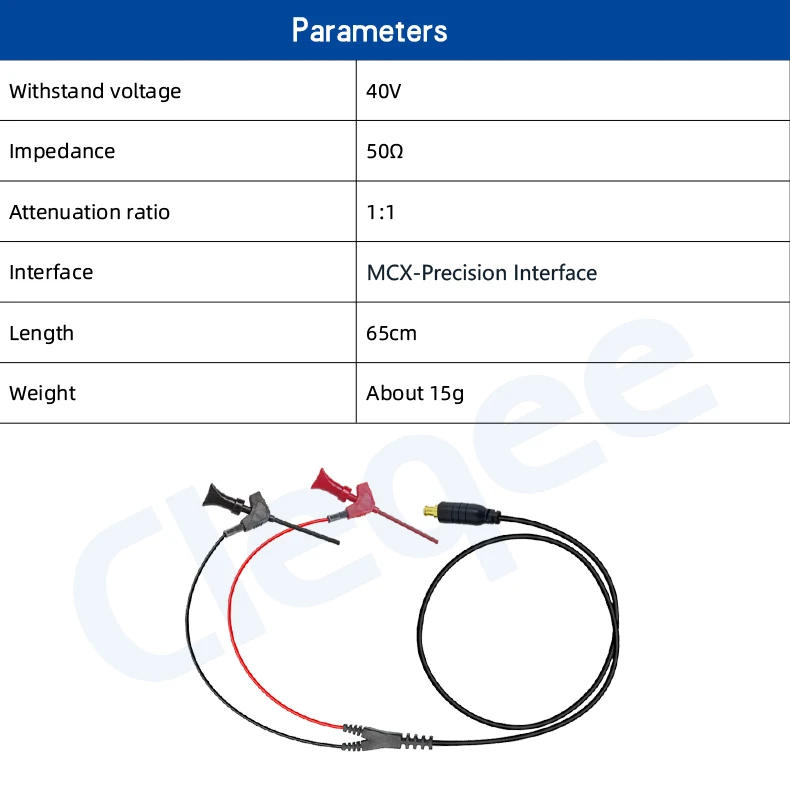 Description Picture 4 of itemYPioneer MCX Test Probe Hook Lead with Mini Pocket Oscilloscope Test Probe Clip for Test Equipment DS202 DS203 DS211 DS212