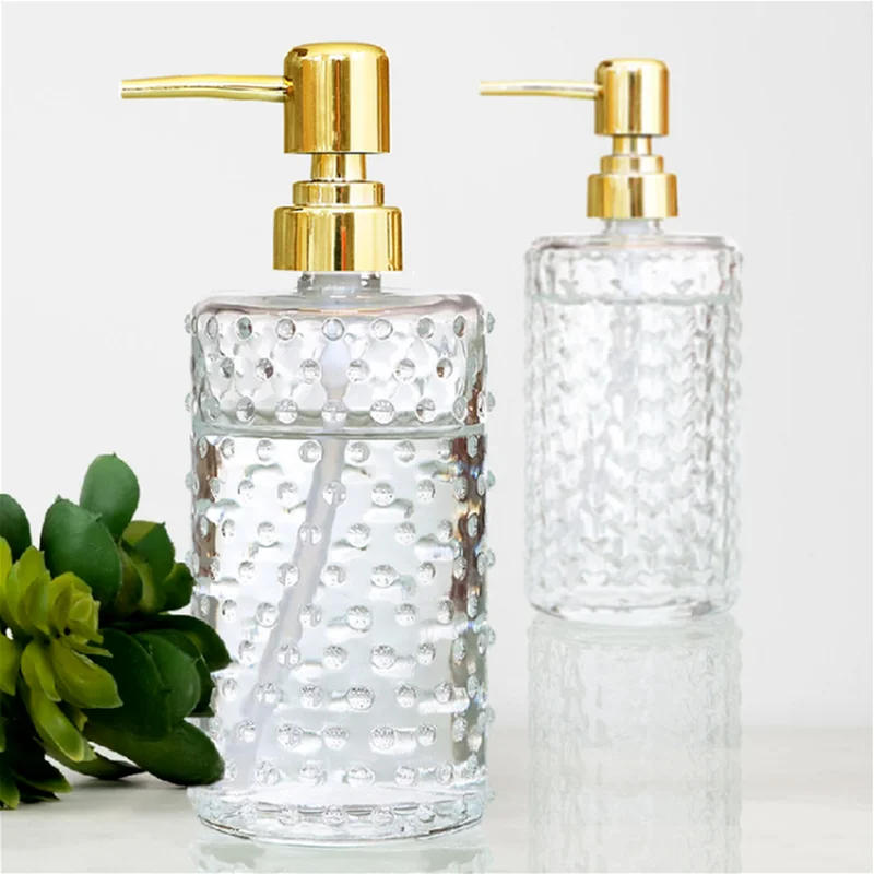 Description Picture 5 of itemTransparent Glass Lotion Bottle Hand Sanitizer Bottle Shampoo Bottles Shower Gel Bottles Bathroom Accessories Soap Dispenser