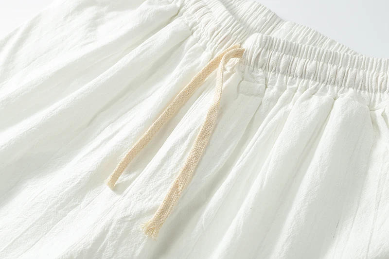 Description Picture 2 of itemNew Summer Linen Shorts Men Big Tall Summer Plus Size 6XL 7XL 8XL 9XL Elastic Waist Casual Flax Bermuda Male Beach Linen Clothes