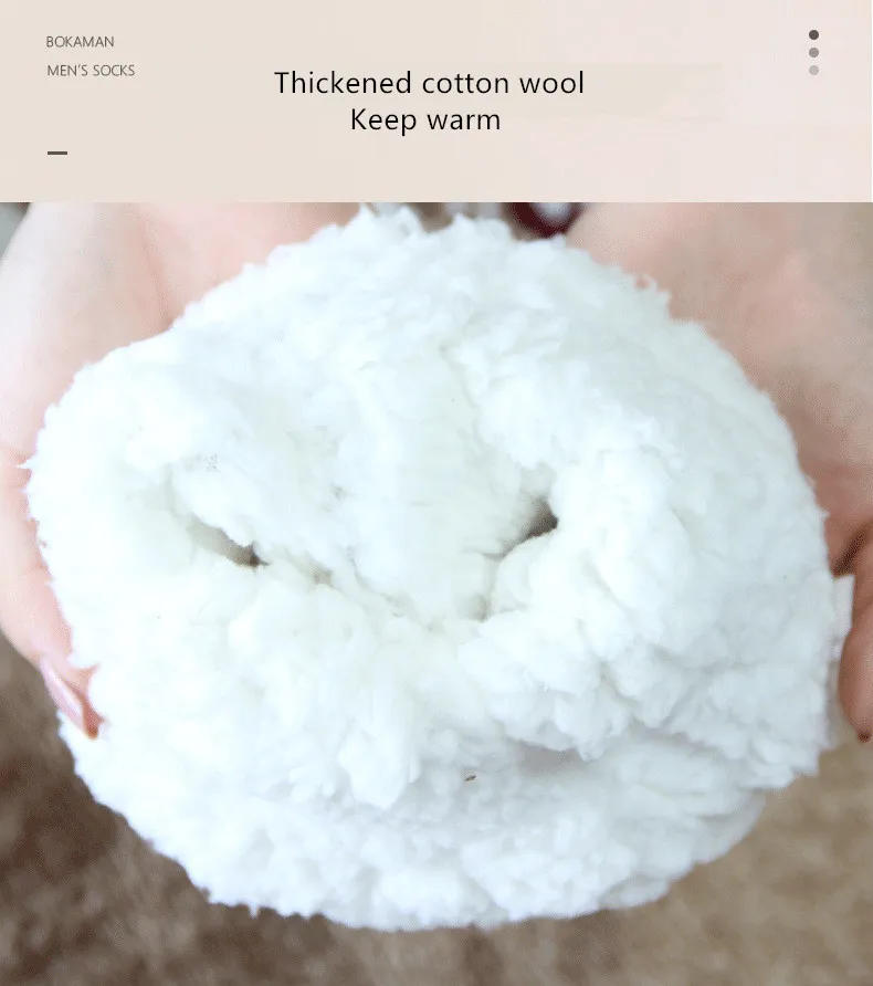 Description Picture 3 of itemWinter Woolen Socks Women Thicken Warm Home Bedroom Socks Slippers Men Non-slip Foot Warmer Snow Socks Calcetines Mujer