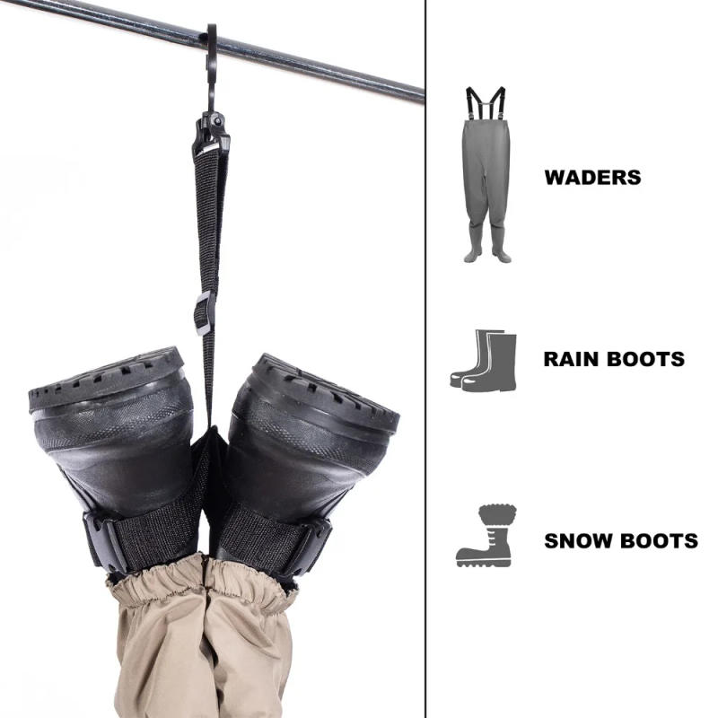 Description Picture 4 of itemBassdash Fishing Wader Boot Hanger Adjustable Strap for Storage Drying