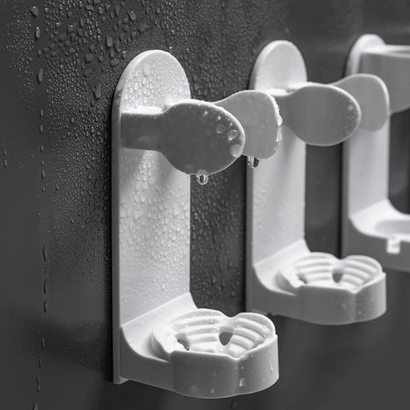 Description Picture 3 of itemToothbrush Holder Creative Traceless Stand Rack Organizer Electric Wall-Mounted Holder Space Saving Home Bathroom Accessories