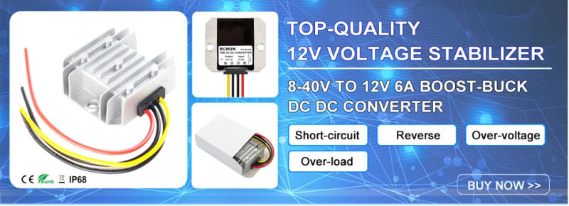 Description Picture 2 of itemRCNUN 18-90V to 12V 5A 10A 15A 20A DC DC Converter Step Down Voltage Regulator 24V 36V 48V 60V 72V Transformer Car Power Supply