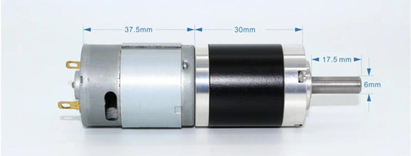 Description Picture 4 of item28MM 385 24V planetary gearbox miniature DC reduction motor speed regulation low noise small  motor