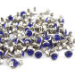 Silver with Blue