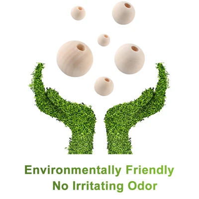 Description Picture 5 of item2-300pcs Natural Wooden Spacer Beads Round Eco-Friendly Loose Wood Bead DIY Crafts supplies Jewelry Making Bracelet Accessories