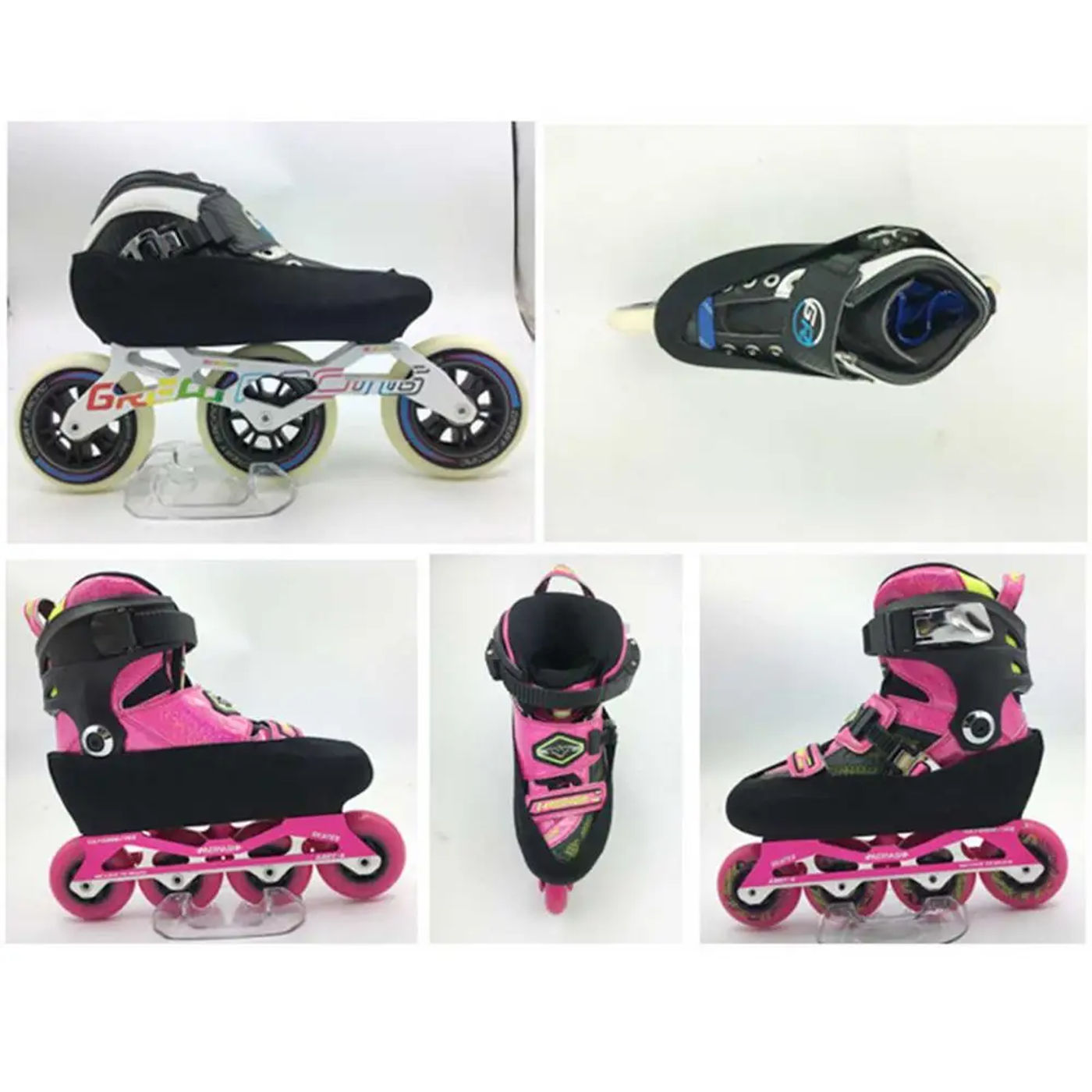 Description Picture 4 of item1Pair Thicken Double Layer Elastic Professional Inline Skate Boot Ice Figure Speed Skating Shoes Protector Cover Wear-resistant