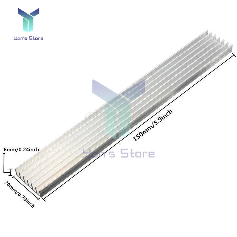 Description Picture 4 of item150x20x6mm Solid State Hard Disk Aluminum Alloy Heatsink Radiator Chip Heat Dissipation LED Power IC PC Heat Sink High Power LED