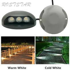 2W 3W 6W IP67 Waterproof LED Underground Light Warm White Cold White Outdoor Ground Garden Path Floor Buried Yard Spot Landscape