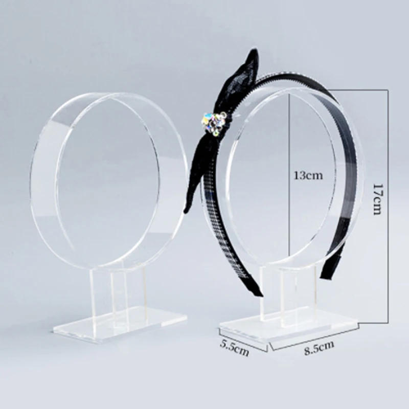 Description Picture 4 of itemAcrylic Headband Holder Hair Accessories Hair Band Headgear Display Stand Black Jewelry Holder Household Storage Display Stand