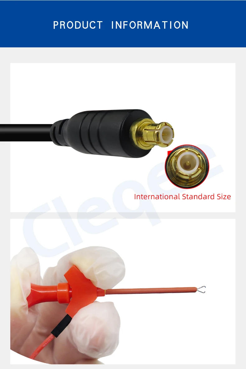 Description Picture 5 of itemYPioneer MCX Test Probe Hook Lead with Mini Pocket Oscilloscope Test Probe Clip for Test Equipment DS202 DS203 DS211 DS212