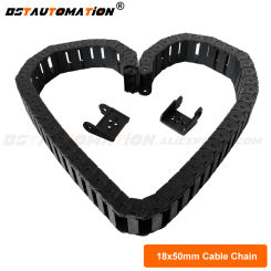 Plastic Wire Carrier 18 X 50mm L1000mm Transmission Chain with End Connectors for 3D Printer CNC Engraving Machine