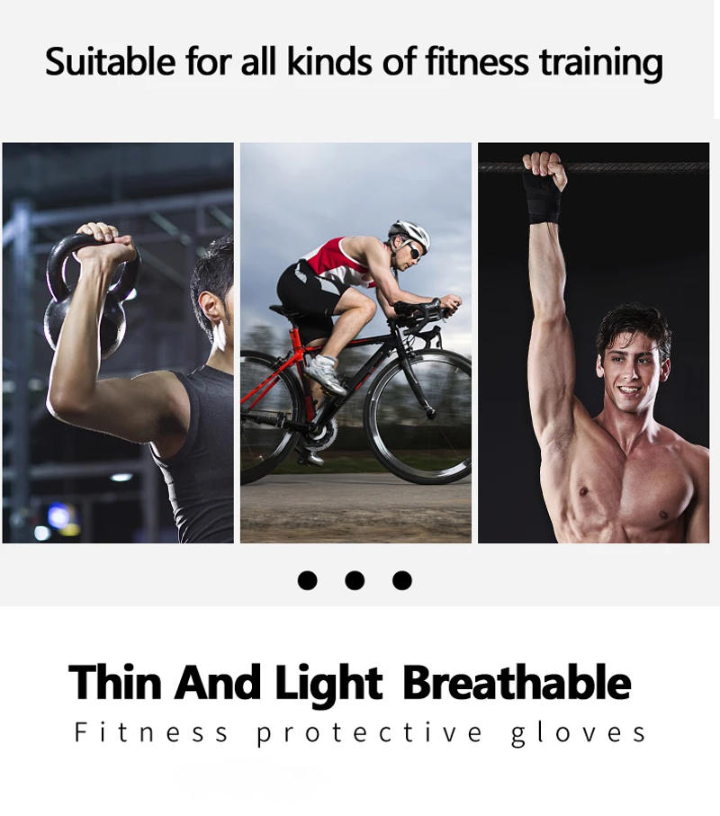 Description Picture 3 of itemGym Gloves Fitness Weight Lifting Gloves Body Building Training Sports Exercise Sport Workout Glove for Men Women