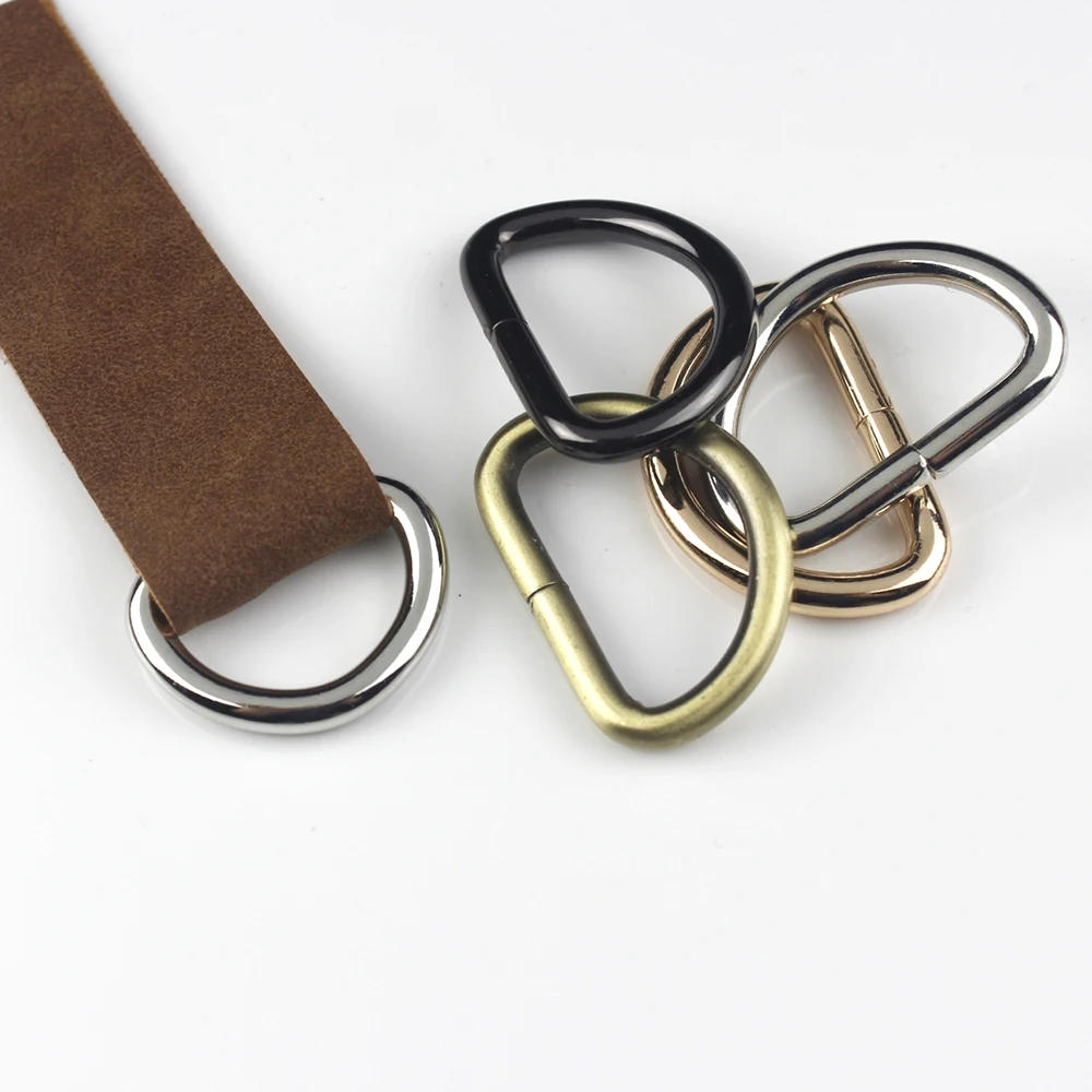 Description Picture 5 of item1pcs 4/8"~2" Metal Dee D Ring Buckle for Webbing Backpack Bag Parts Leather Craft Strap Belt Purse Pet Collar Clasp High Quality