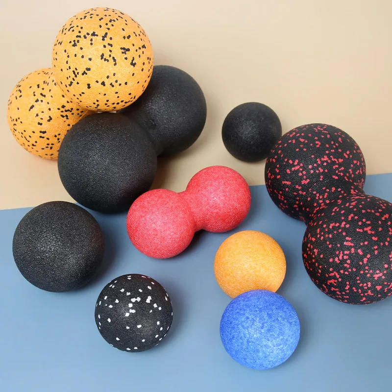 Description Picture 4 of item3pcs Yoga Massage Fitness Ball Foam Roller Set for Back Pain Self-Myofascial Treatment Pilates Muscle Release Exercises