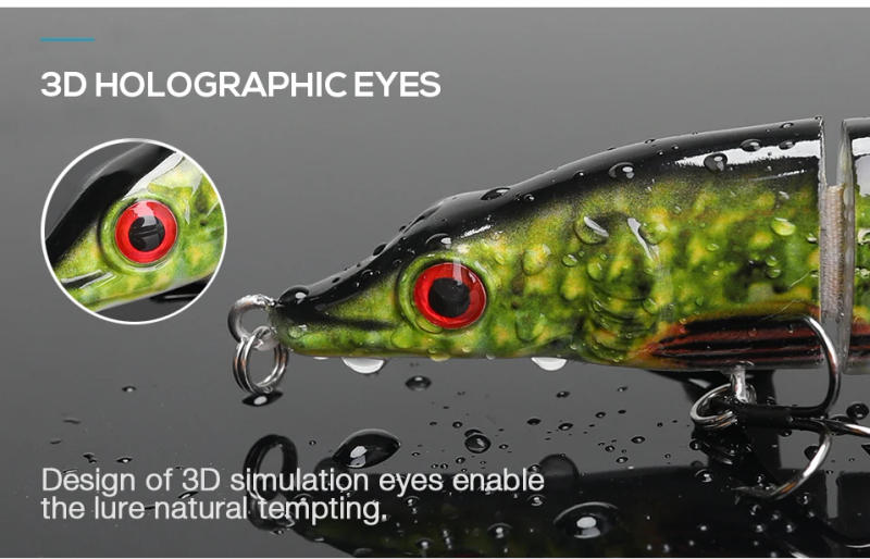 Description Picture 5 of itemTREHOOK 10cm/12.5cm Pike Wobblers for Fishing Artificial Bait Hard Multi Jointed Swimbait Crankbait Lifelike Fishing Lure Tackle