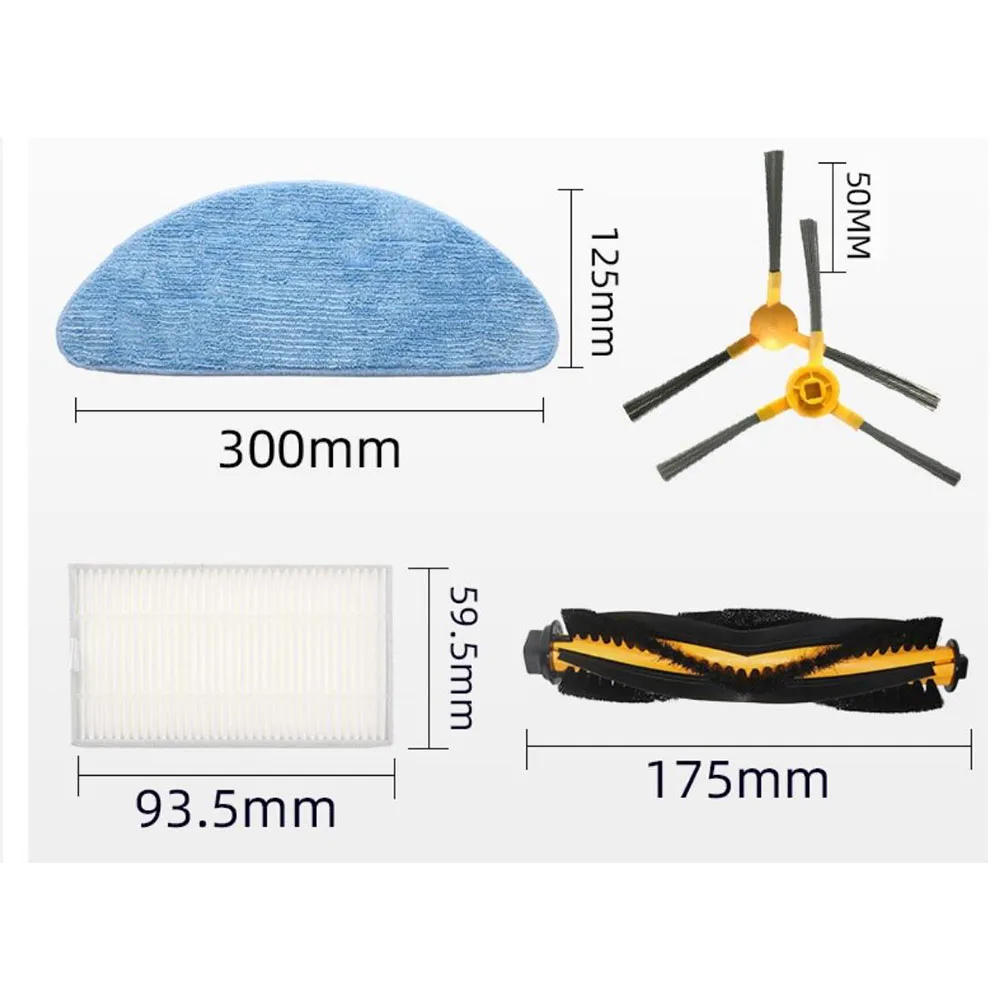 Description Picture 2 of itemFor LIECTROUX C30B Robot Vacuum Cleaner Proscenic 800T Robot Vacuum Cleaner C30B Parts Side Brush Mop Cloth HEPA Filter
