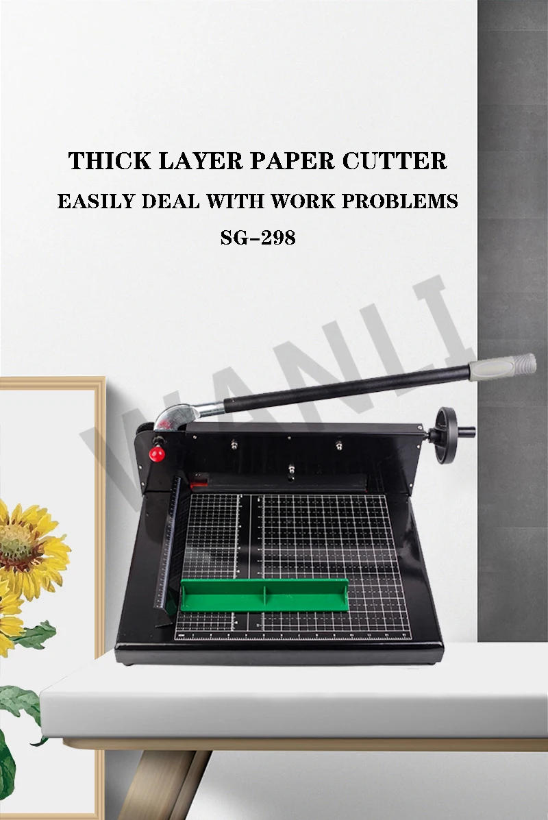 Description Picture 3 of itemSG-298 A4 Manual Paper Cutter Thick Layer Paper Cutter Heavy Duty Book Cutter Photo Album Recipe Menu Paper Cutter
