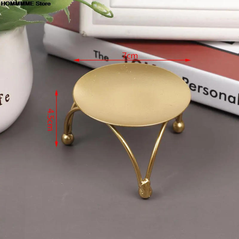 Description Picture 6 of item6 STYLES Iron Plate Candle Holder Gold Black Decorative Iron Pillar Candlestick For LED&Wax Candles Wedding, Party, Festival