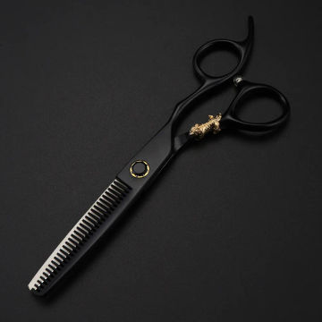 professional JP 440c steel 6 '' Bearing Tiger hair scissors cutting barber makas haircut thinning shears hairdresser scissors