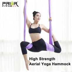 Prior Fitness Premium Full Set Light Purple Anti Gravity Aerial Yoga Hammock Set High Strength Fabric for Fitness Home Hammock
