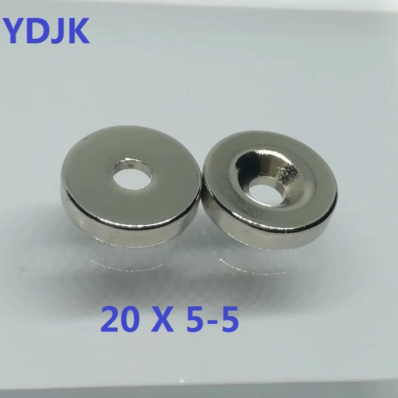 Description Picture 3 of item10PCS/LOT Disc Magnet 20*5 Hole 5 Strong N38 D Countersunk NdFeB Magnet 20x5 Neodymium Magnetic Material Magnets 20x5-5