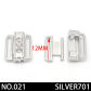 NO021 silver701 12mm